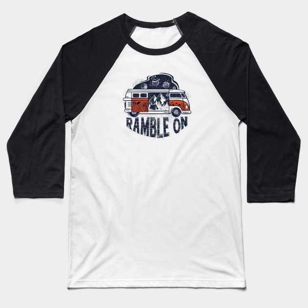 Ramble On Baseball T-Shirt by RepubliRock